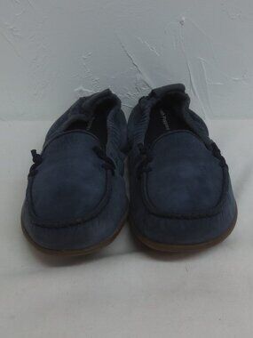 NEW Hush Puppies Shoes Navy Faux Suede HPO2 Flex Comfy Casual Loafers Size 7.5